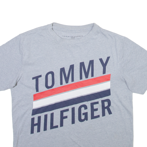 TOMMY HILFIGER Boys T-Shirt Grey M For Discount