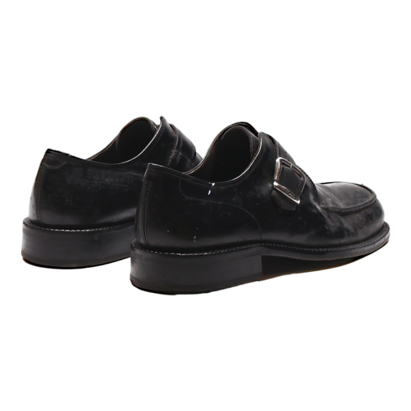 BOSS Monk Shoes Black Leather Mens UK 8 on Sale