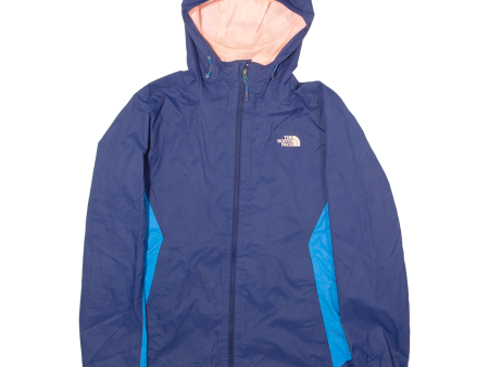 THE NORTH FACE Womens Jacket Blue Hooded Colourblock M Cheap