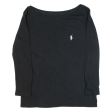 POLO RALPH LAUREN Womens T-Shirt Black 3 4 Sleeve XS Online Hot Sale