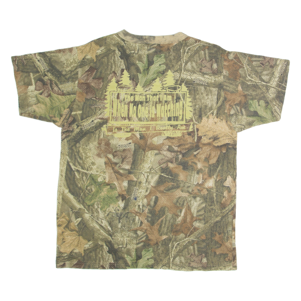 RETREAT Camo Mens T-Shirt Brown M Hot on Sale