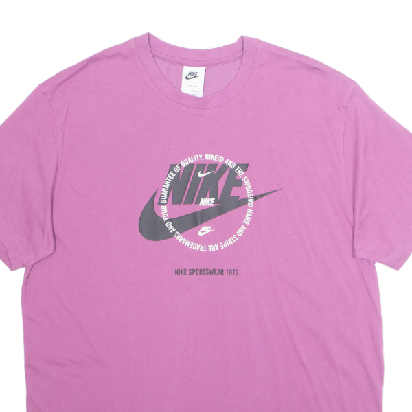 NIKE Womens T-Shirt Purple L Cheap