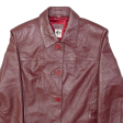 SILVERSTREAM LONDON Womens Jacket Maroon Leather M Discount