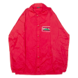 SPORTSMASTER Troy Bilt Rototillers Mens Coach Jacket Red Nylon 80s S Online Sale