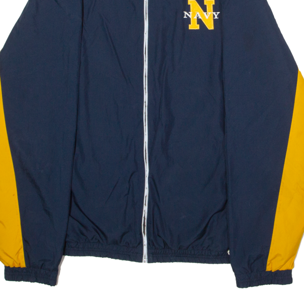 CHAMPION US Navy Mens Windbreaker Jacket Blue USA Colourblock L Online Hot Sale