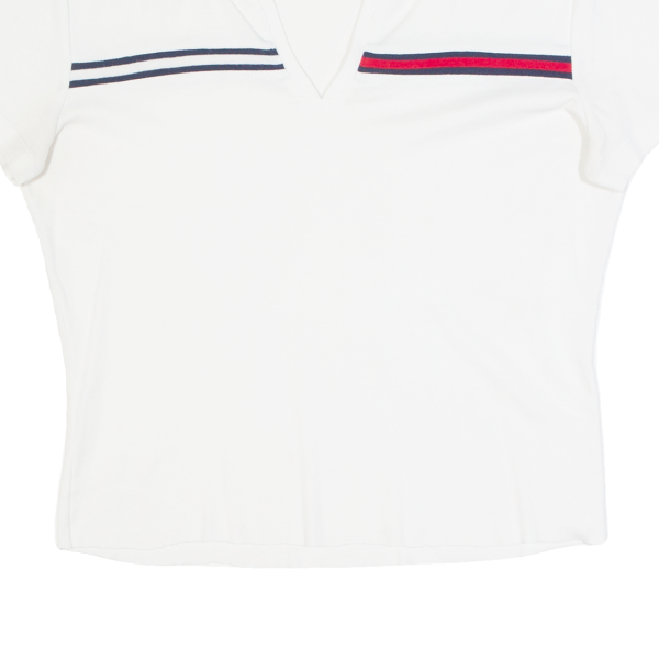 TOMMY HILFIGER Cropped Womens T-Shirt White S Online Hot Sale