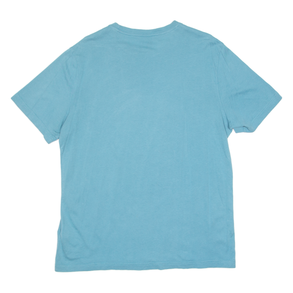 REEBOK Mens T-Shirt Blue Crew Neck L Online Hot Sale