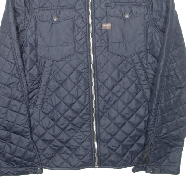 G-STAR RAW Mens Quilted Jacket Blue Nylon M For Sale