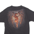 SPIRAL Dragon Mens T-Shirt Black Crew Neck XL Supply