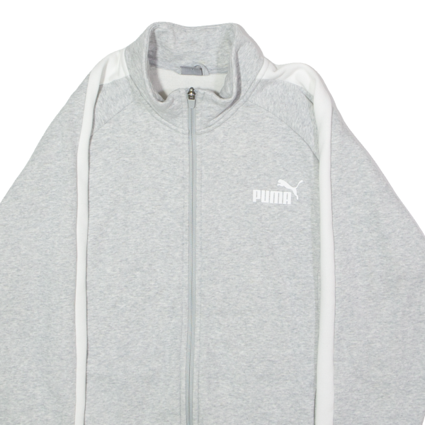 PUMA Womens Track Jacket Grey Jersey 2XL For Cheap