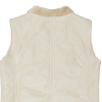 Womens Gilet Beige Leather UK 14 Online