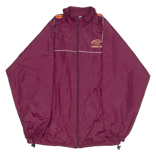 STARTER Virginia Tech Mens Windbreaker Jacket Maroon Nylon 90s USA L Online Sale