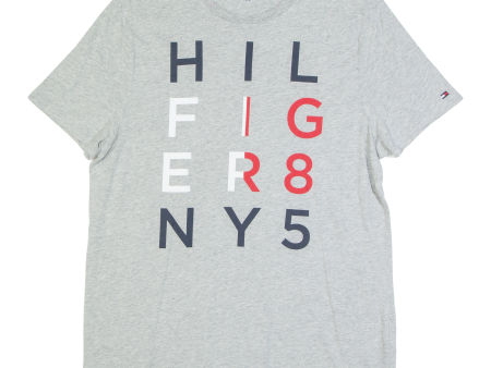 TOMMY HILFIGER Womens T-Shirt Grey S For Sale