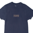 VANS Custom Fit Mens T-Shirt Blue S on Sale