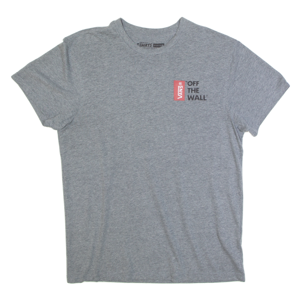 VANS Custom Mens T-Shirt Grey M Fashion