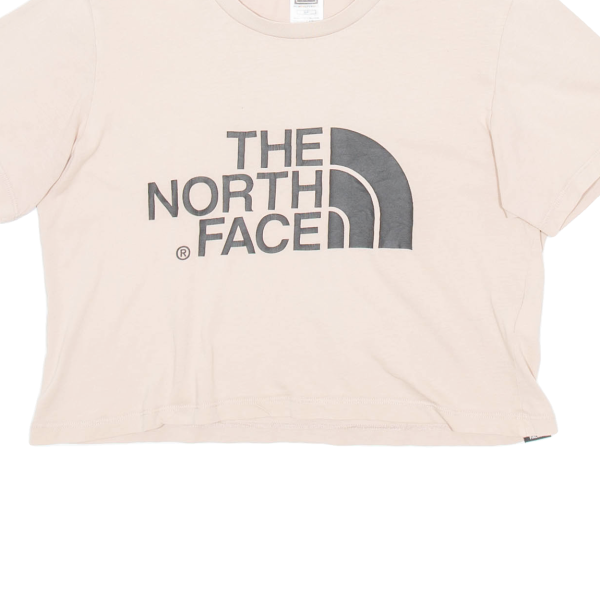 THE NORTH FACE CROPPED Womens T-Shirt Pink S For Cheap