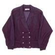 RYH JENG Womens Blazer Jacket Purple 90s XL Online