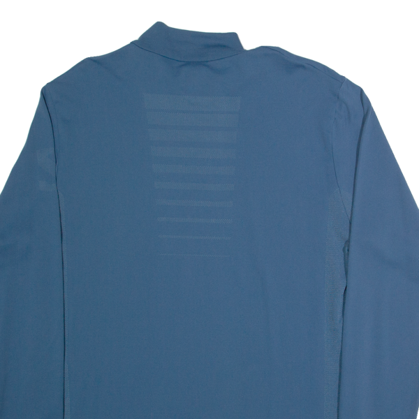 SALOMON Mens T-Shirt Blue Long Sleeve 1 2 Zip M Cheap