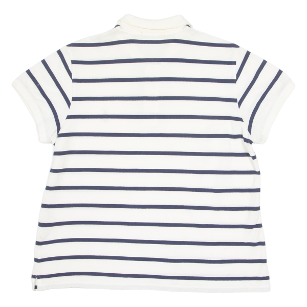 POLO RALPH LAUREN Boys Polo Shirt White Striped XL Online Hot Sale