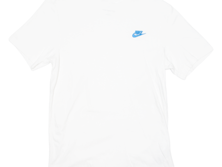 NIKE Mens T-Shirt White Crew Neck S For Discount