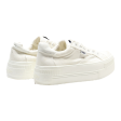 BUFFALO Platform Trainers White Canvas Womens UK 6 Hot on Sale