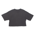 PUMA Cropped Womens T-Shirt Black Crew Neck M Online