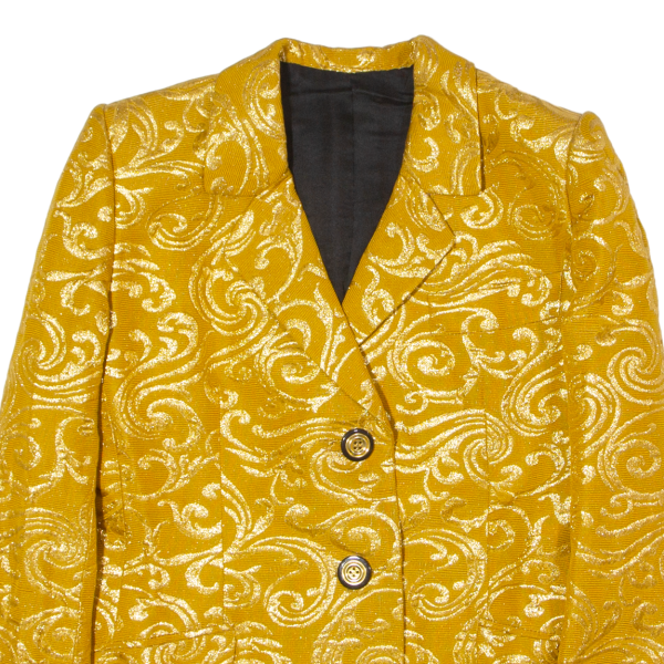 ELI GLAU Womens Blazer Jacket Gold 80s UK 16 Online now