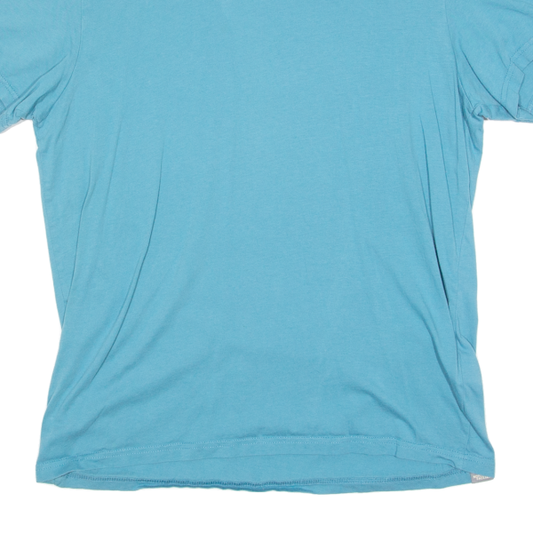 THE NORTH FACE Mens T-Shirt Blue Crew Neck L Fashion