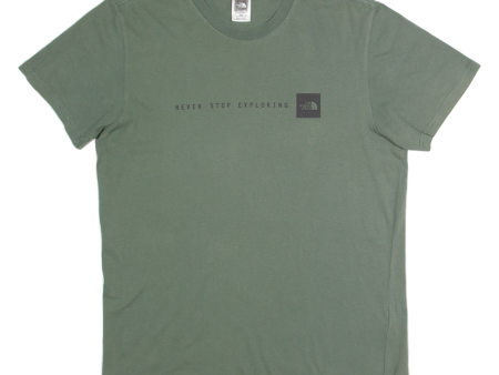 THE NORTH FACE Mens T-Shirt Green M For Cheap