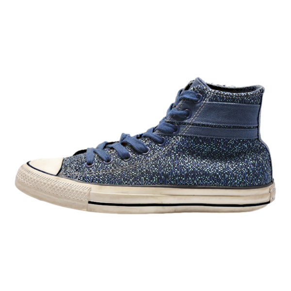 CONVERSE High Top Trainers Blue Canvas Mens UK 8.5 Hot on Sale