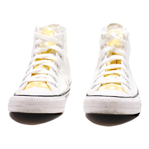 CONVERSE High Top Trainers White Canvas Womens UK 5.5 Discount