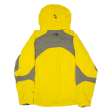 THE NORTH FACE Mens Ski Coat Yellow Nylon Hooded Colourblock XL Cheap