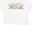 PULL & BEAR Guns N  Roses Womens Band T-Shirt White S Hot on Sale