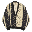 DIPLO S DOCUS Mens Jacket Gold 80s Crazy Pattern 2XL on Sale