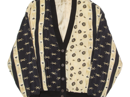 DIPLO S DOCUS Mens Jacket Gold 80s Crazy Pattern 2XL on Sale