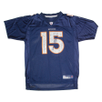 REEBOK Denver Broncos Mens Jersey Blue USA V-Neck Nylon XL For Cheap