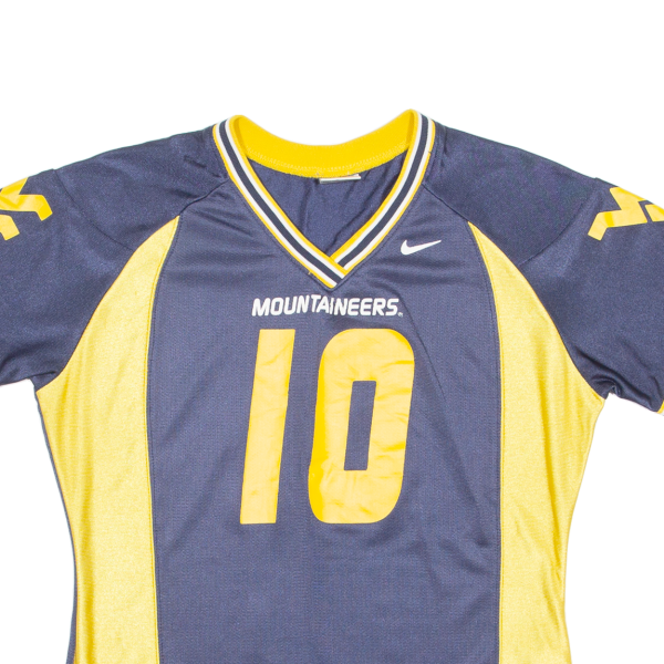 NIKE West Virginia Mountaineers Womens Jersey Blue USA V-Neck M Fashion