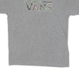 VANS Camo Mens T-Shirt Grey Crew Neck M Online