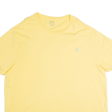 POLO RALPH LAUREN Mens T-Shirt Yellow 2XL Supply