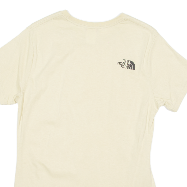 THE NORTH FACE Womens T-Shirt Beige Crew Neck M For Cheap