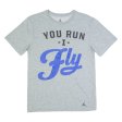 NIKE You Run I Fly Mens T-Shirt Grey S Discount