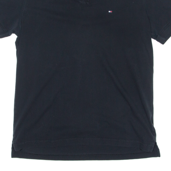 TOMMY HILFIGER Mens Polo Shirt Black L Online Hot Sale