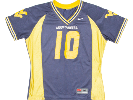 NIKE West Virginia Mountaineers Womens Jersey Blue USA V-Neck M Fashion