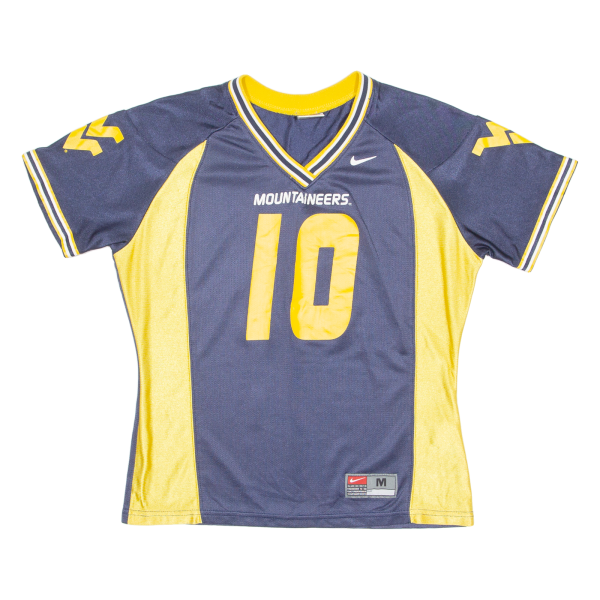 NIKE West Virginia Mountaineers Womens Jersey Blue USA V-Neck M Fashion