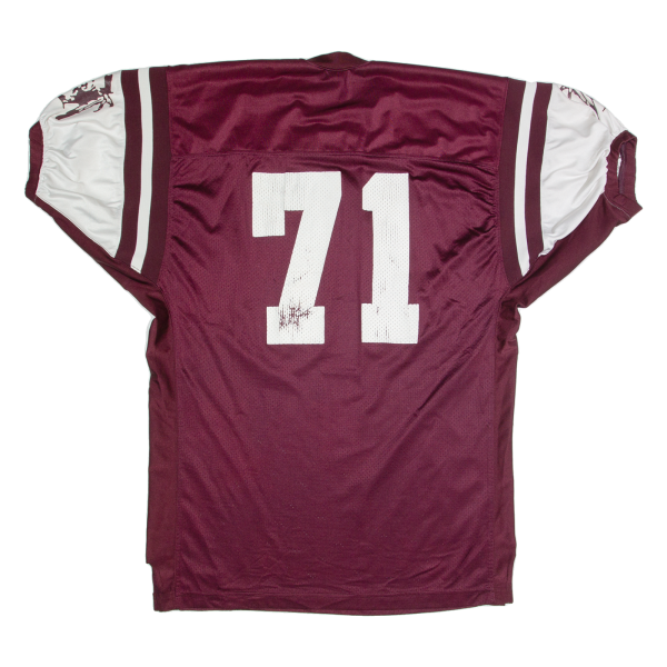 RISSLER Warrior Mens Jersey Maroon USA V-Neck Nylon 2XL on Sale