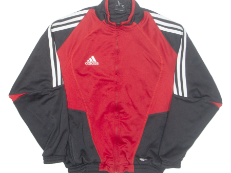 ADIDAS Boys Track Jacket Black 9-10Y Supply