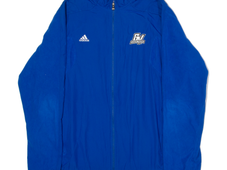 ADIDAS GV Athletic Training Mens Fleece Jacket Blue 2XL Online