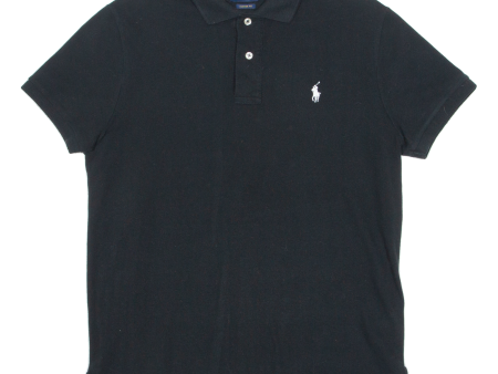 POLO RALPH LAUREN Mens Polo Shirt Black M For Cheap