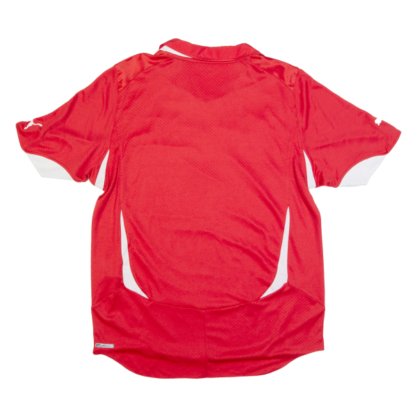 PUMA Switzerland Mens T-Shirt Red Collared L Online