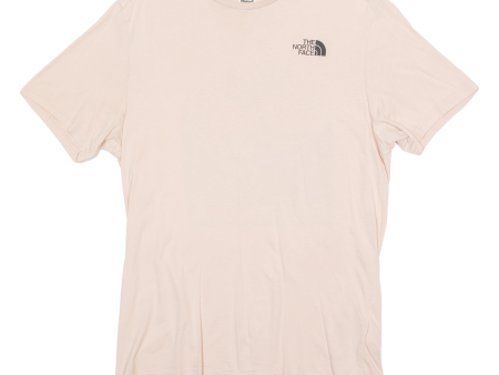 THE NORTH FACE Mens T-Shirt Pink Crew Neck M Hot on Sale